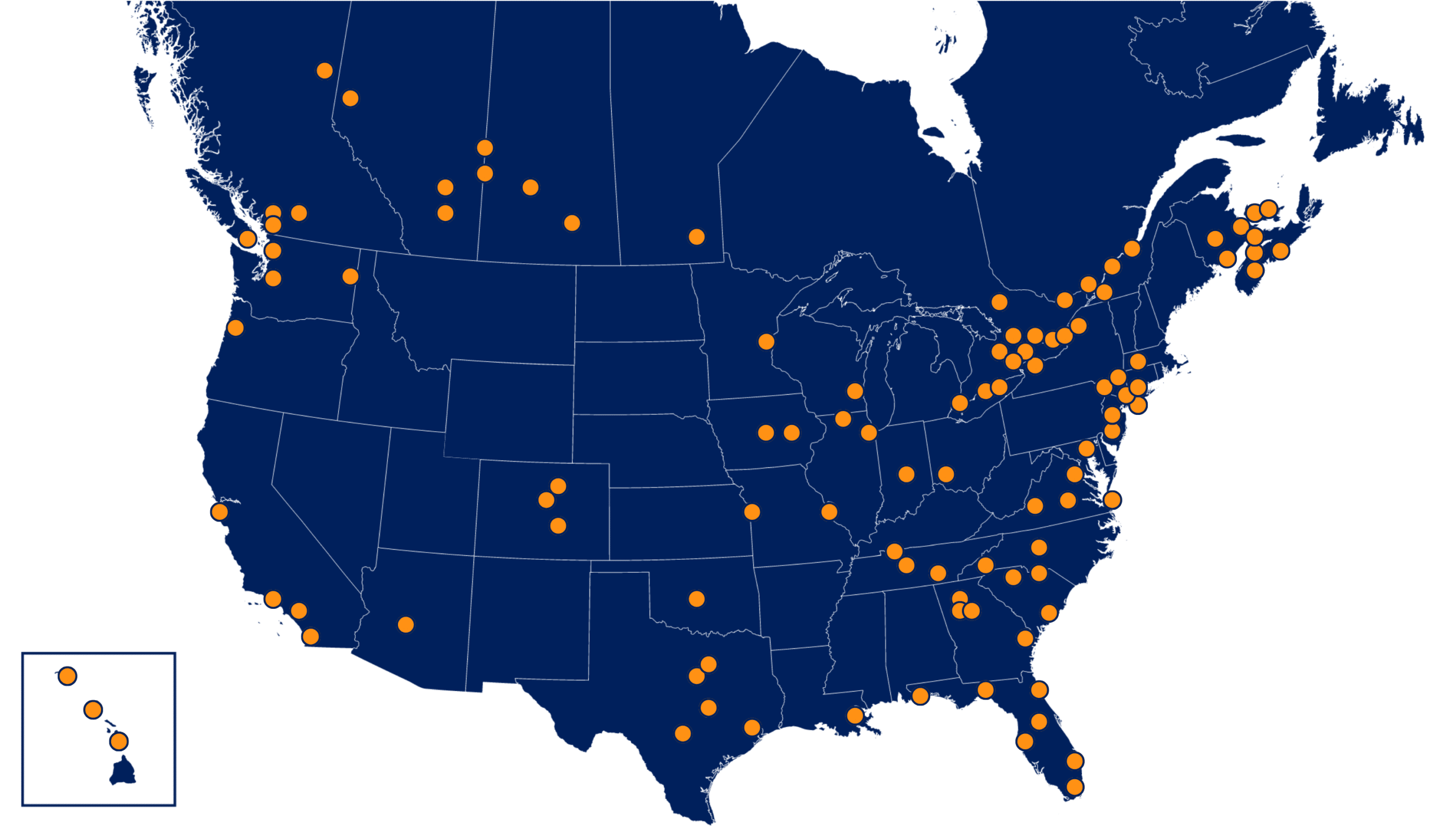 First Onsite 110+ North American Locations serving Healthcare Facilities